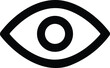 Eyesight symbol. Eye icon. Retina scan eye. Simple eye. vector illustration