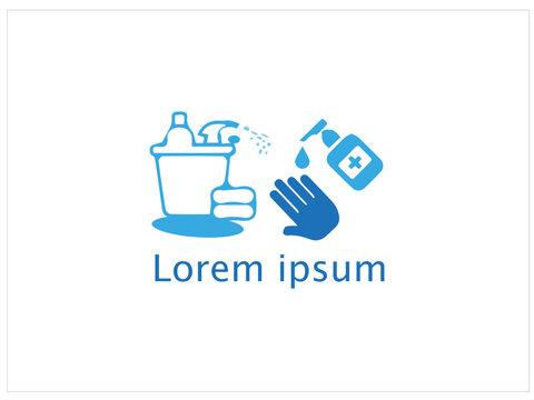 Cleaning logo ,vector.