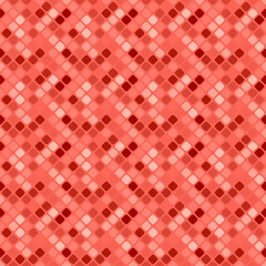 Aufkleber - Diagonal square pattern background - abstract repeating red geometrical vector graphic design