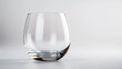 glass on white background