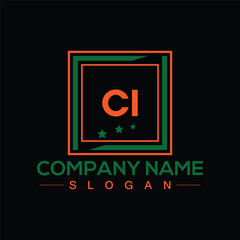 CI letter logo design vector template for corporate business