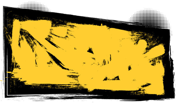 grunge and halftone color graphic panel banner abstract background