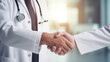 Doctor and patient seal a successful partnership agreement with