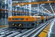 Utilizing autonomous material handling vehicles boosts factory efficiency by reducing manual labor and enhancing workflow.