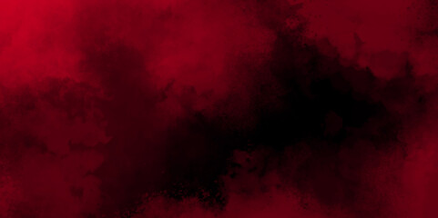 Fototapeta abstract bloody grunge overlays fog isolated on black background. scary red and black horror red grunge texture and old wall texture effect powder color explosion background. dark red slate background