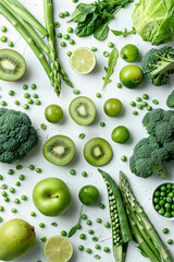 Poster - An abundant array of various fresh vegetables displayed on a rustic table, showcasing the vibrant colors and textures of the produce