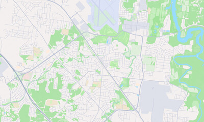 Poster - Smyrna Tennessee Map, Detailed Map of Smyrna Tennessee