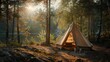 Eco-friendly camping setup