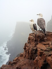 Wall Mural - seagull on a rock