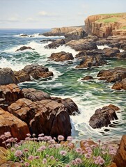 Wall Mural - rocks and sea