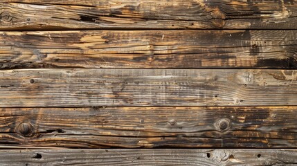 Wall Mural - Rustic barn wood with knots and nail holes, full of character