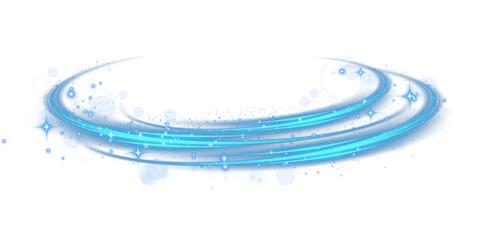 Wall Mural - blue glowing shiny lines effect. luminous blue lines of speed. light glowing effect. light trail wav