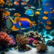 colourful fishes in sea hd realastic
