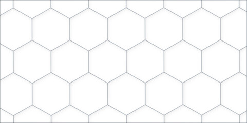 Poster - 3d hexagonal structure futuristic white background and embossed hexagon abstract with hexagon background. honeycomb hexagonal background. Hexagon shape, white, shiny black.
