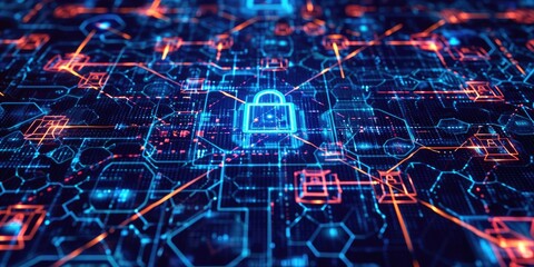 Poster - Depicts guidelines and protocols for ensuring cybersecurity