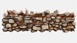 Stone wall texture background - grey stone siding with different sized stones