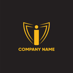 Poster - Letter I with Spider Legs Logo Design