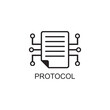 protocol icon , technology icon vector