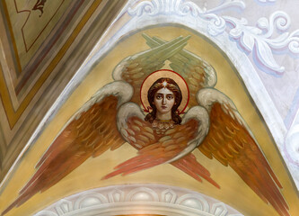 Wall Mural - Cherubim. The fresco