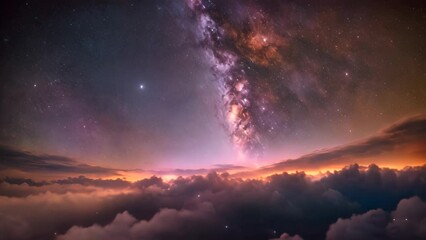 Wall Mural - Starry night cosmos Colorful nebula cloud in space galaxy	
