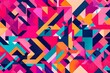 abstract background with triangles, Immerse yourself in the vibrant world of abstract pop art color paint splash pattern background, where bold hues and dynamic shapes converge in a mesmerizing displa
