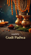 Gudi Padwa - Diwali stylish Template Festival background for Social Media