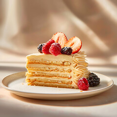 Wall Mural - Professional photo of the Napoleon Cake