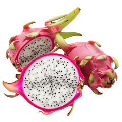 Canvas Print - Dragon fruit isolated on white background