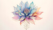 Zarte Blütenpracht: Eine Elegante Pastellfarbene Illustration