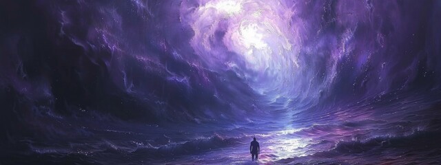 Wall Mural - teleporting through a quasar to a new universe