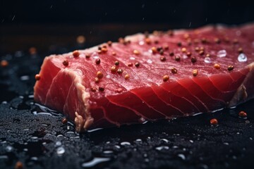 Canvas Print - Close up of a prepared tuna