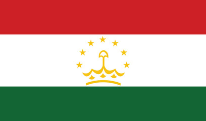 Wall Mural - National Flag of Tajikistan, Tajikistan Flag, Tajikistan sign