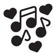 musical note glyph icon