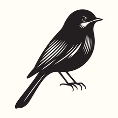 Sticker - Bird Silhouette Illustration Vector Design