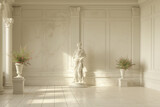 Fototapeta  - Classic interior with gypsum statue