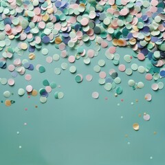 Canvas Print - colored confetti.