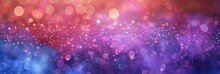 A Purple And Blue Blurred Bokeh Background Generative AI