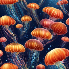 jellyfish in the sea