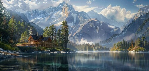 Wall Mural - lake bled