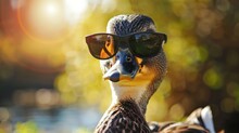 A Duck Wearing Sunglasses