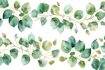 Wall Mural - green leaves