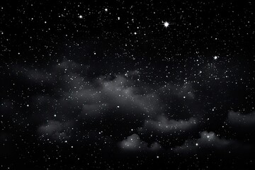 black sky filled with clear stars: a stunning view of the milky way and the cosmos for astronomy