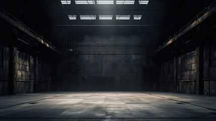 Poster - Abandoned industrial building with numerous windows, suitable for urban exploration projects