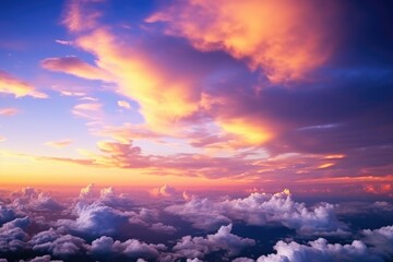 Poster - A breathtaking view of the sky and clouds, perfect for travel or nature-themed projects