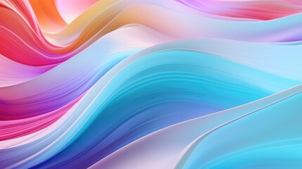 Poster - Close up view of vibrant colorful waves, perfect for backgrounds