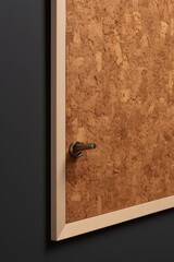 Poster - A cork board hanging on a wall, perfect for office or home organization