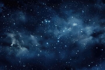 Aufkleber - A beautiful night sky with stars and clouds. Perfect for backgrounds or astronomy-related designs