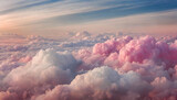 Fototapeta Fototapeta z niebem - Tło różowe i białe chmury. Niebo abstrakcyjny krajobraz