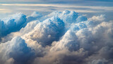Fototapeta Fototapeta z niebem - Tło niebieskie i białe chmury. Niebo abstrakcyjny krajobraz