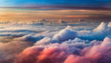 Fototapeta Fototapety na sufit - Tło kolorowe chmury. Niebo abstrakcyjny krajobraz